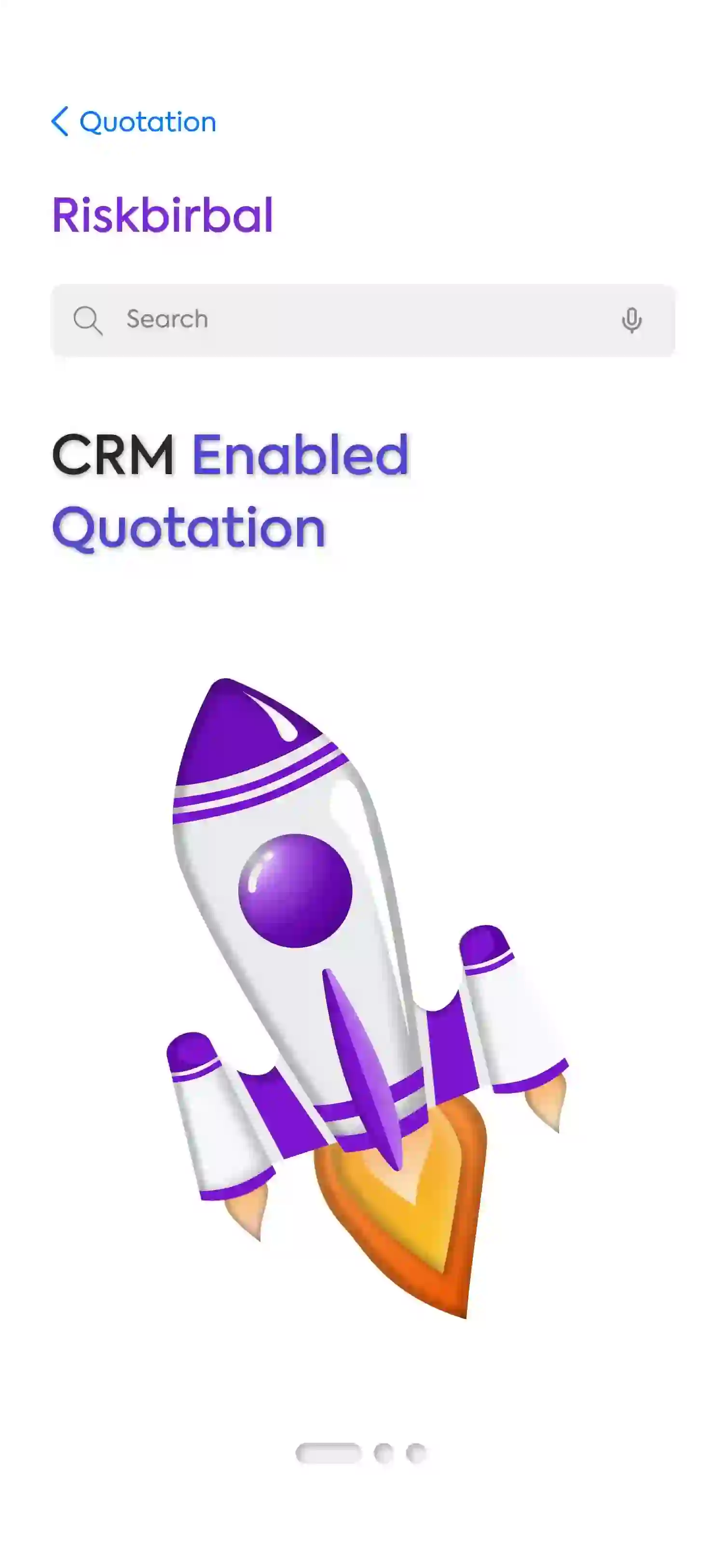 CRM Enabled Quick Quotation